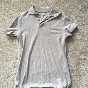 Gray Hollister Polo